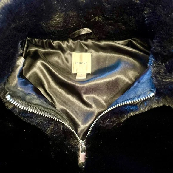 Maeve Plush Black Teddy Jacket - Picture 6 of 7